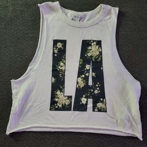 Forever 21 distressed crop top